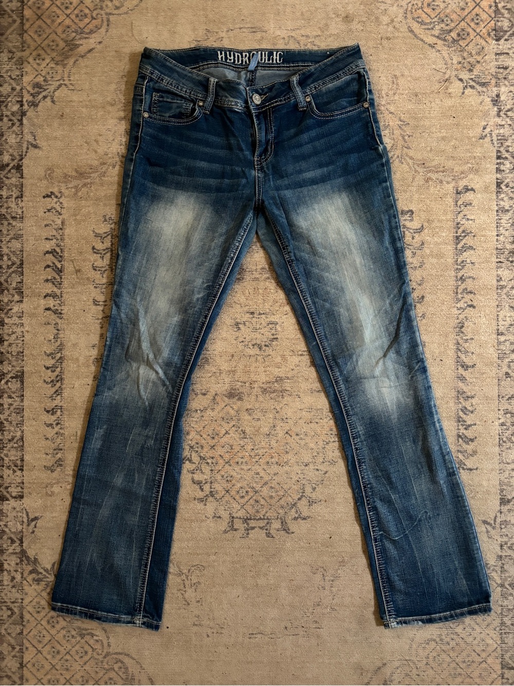 Hydraulic Women’s Dark Blue Washed Slim Straight Jeans